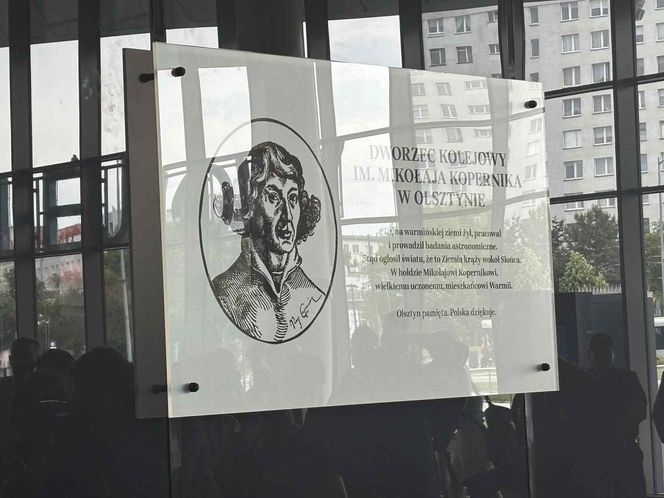 Dworzec Olsztyn Główny ma patrona. Żaden obiekt kolejowy w Polsce nie nosi takiego imienia