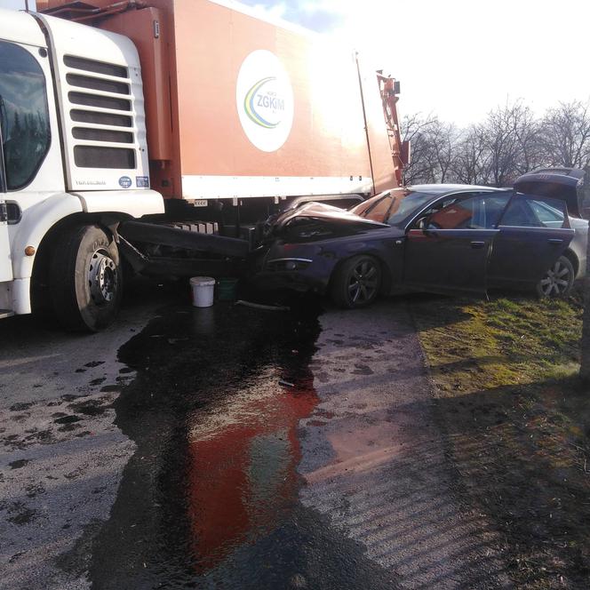 Wypadek na DK 25 w Nowym Dworze! Spore utrudnienia dla kierowców!