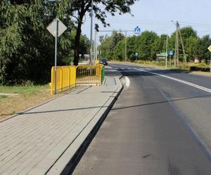 Nowy chodnik przy krajowej 12