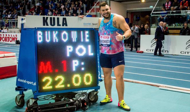 Konrad Bukowiecki, rekord, 22 metry, tablica