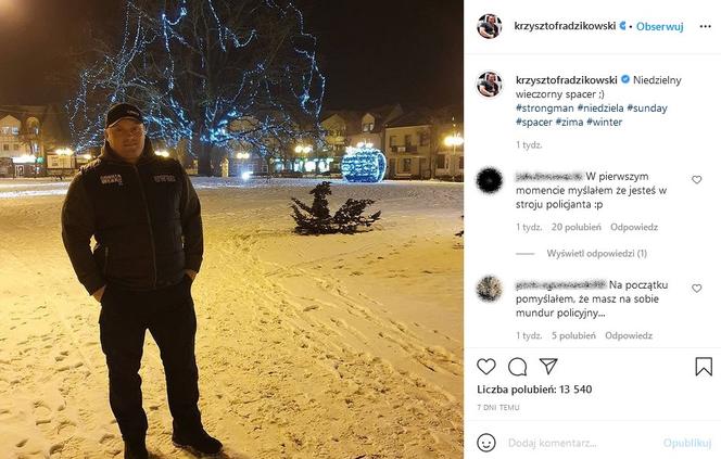 Krzysztof Radzikowski policjantem?
