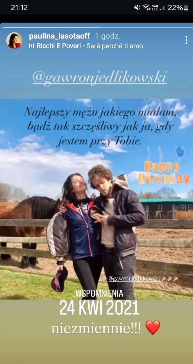 Paulina Lasota i Piotr Gawron-Jedlikowski byli razem i grali małżeństwo w serialu "Korona królów"