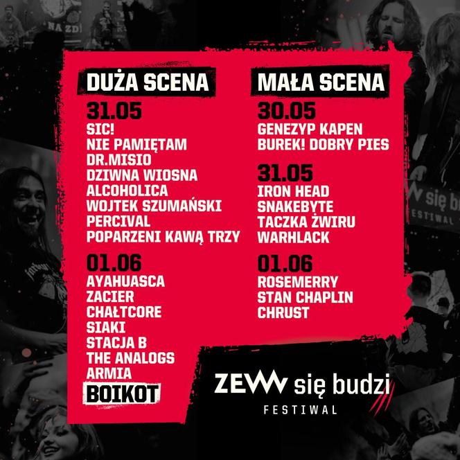 Festiwal ZEW się budzi 2024 - LINE-UP