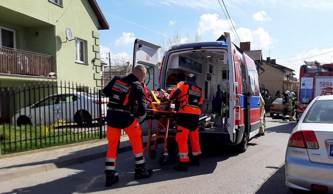 Nowe Grocholice koło Raszyna. Wypadek motocylisty