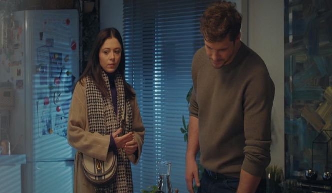 	M jak miłość odc. 1865. Iza (Adriana Kalska), Marcin (Mikołaj Roznerski)