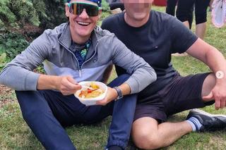 Marcin Mroczek  na pielgrzymce