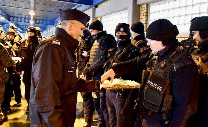 Wigilia na przejściu granicznym w Kuźnicy