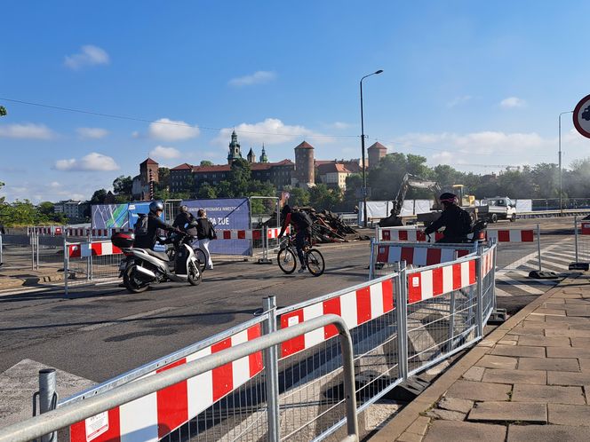 Remont mostu Grunwaldzkiego w Krakowie
