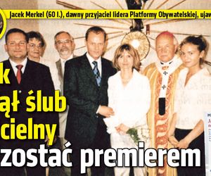 Tusk wziął ślub kościelny by zostać premierem