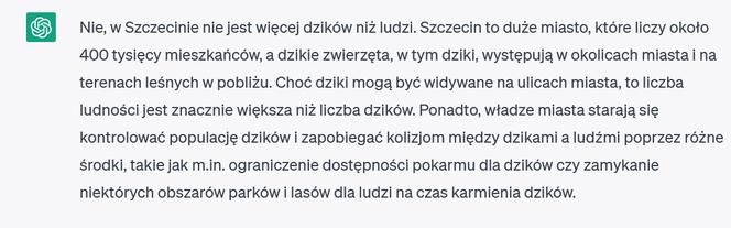 Chat GPT o Szczecinie 