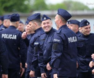 Uroczyste ślubowanie 69 nowych policjantów  w Oddziale Prewencji Policji w Katowicach