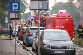 Ogromny pożar w centrum Krakowa. Kłęby dymu unosiły się w całej dzielnicy Stare Miasto