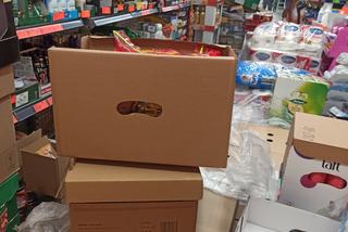 Bałagan w Biedronce w Sosnowcu