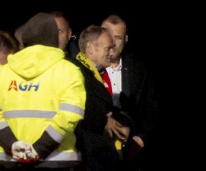 Taki humor miał Donald Tusk po meczu Litwa - Polska