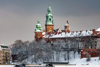 zima polska kraków śnieg