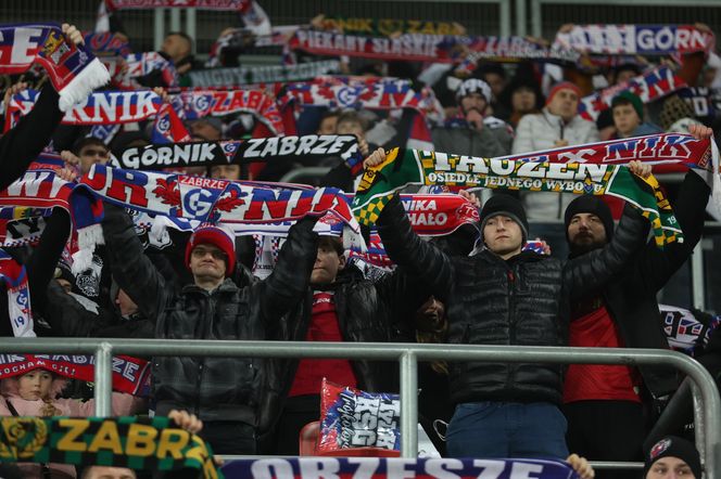 Kibice na meczu Górnik Zabrze - Lech Poznań