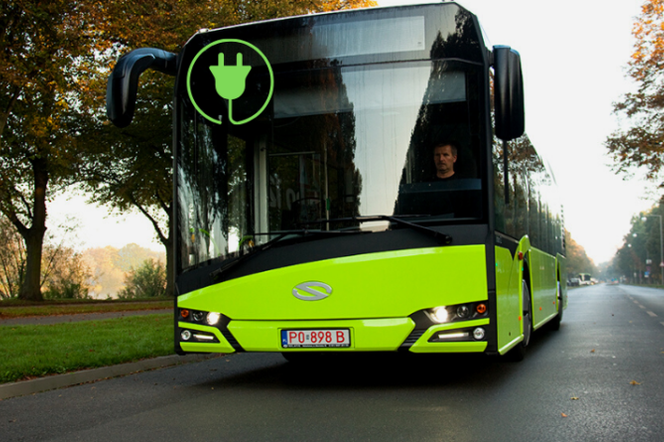 Autobus elektryczny Solaris - wizualizacja