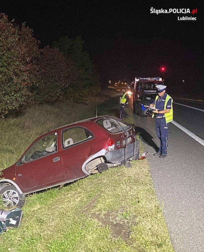 Groźny wypadek na DK46 pod Lubeckiem. 38-letni kierujący oplem trafił do szpitala