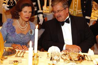 Prezydent Komorowski zabrał kieliszek królowej Szwecji Sylwii - ZDJĘCIA