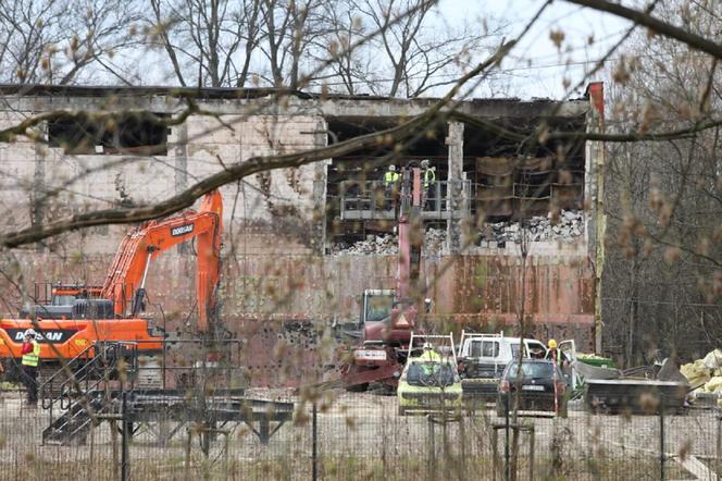 Rozbiórka archiwum Urzędu Miasta Krakowa przy ul. Na Załęczu