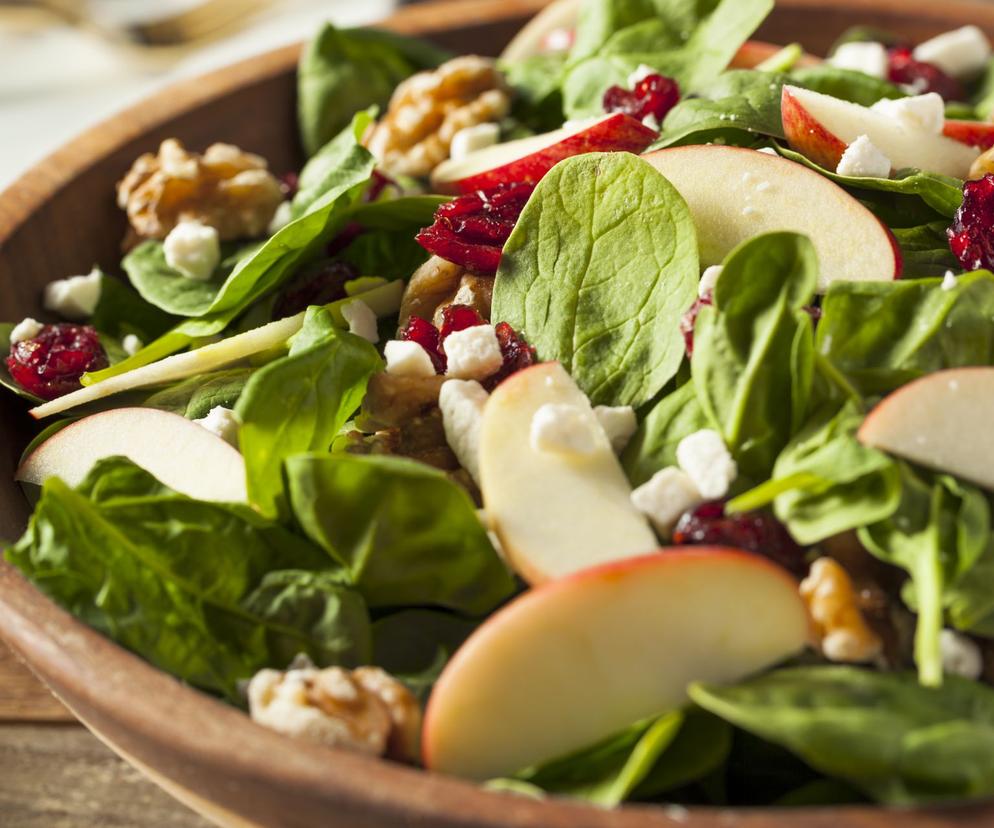 Sałatka ze szpinaku