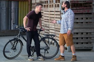 Barwy szczęścia odc. 3112. Łukasz (Michał Rolnicki), Borys (Jakub Wieczorek)