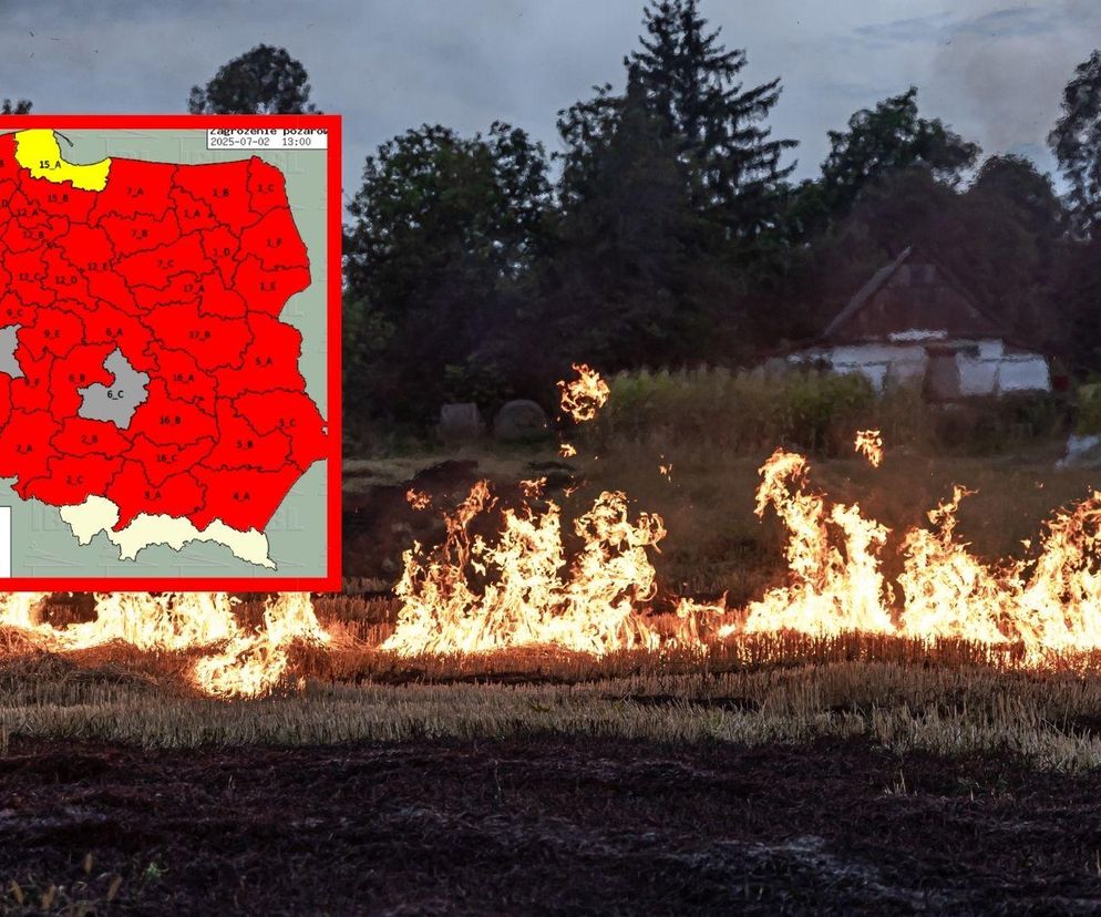Cała Polska na czerwono. Niebezpieczeństwo czyha w lasach 