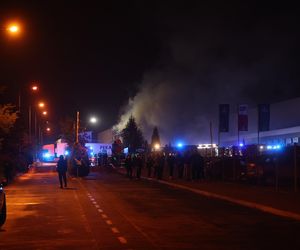 Pożar hali w Sosnowcu