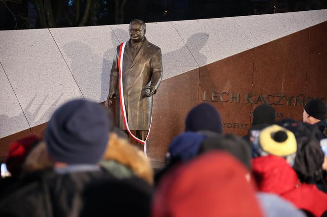 Odsłonięcie pomnika Lecha Kaczyńskiego przy Placu Teatralnym w Lublinie