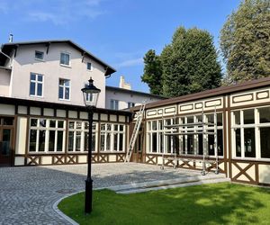 Cafe Halbe Alle przy Al. Zwycięstwa w Gdańsku - finał remontu