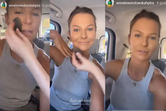 Anna Lewandowska jedzie samochodem bez zapiętych pasów