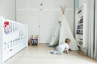 Namiot w pokoju dziecka  w stylu skandynawskim