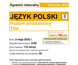 Matura 2025: polski 5.05.2025. Tu ARKUSZE CKE, gotowe odpowiedzi z matury z polskiego. Sprawdź, czy zdałeś [FORMUŁA 2015]