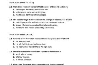 Matura próbna 2024 - angielski