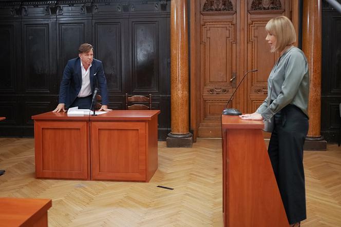 Pierwsza miłość, odcinek 3320: Grażyna (Grażyna Wolszczak), Michał (Wojciech Błach)