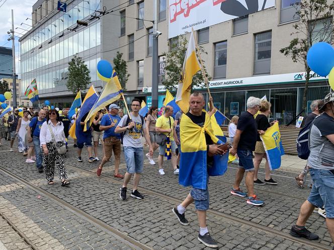 Marsz Autonomii Śląska przeszedł ulicami Katowic. "Hajmatu nie oddomy"