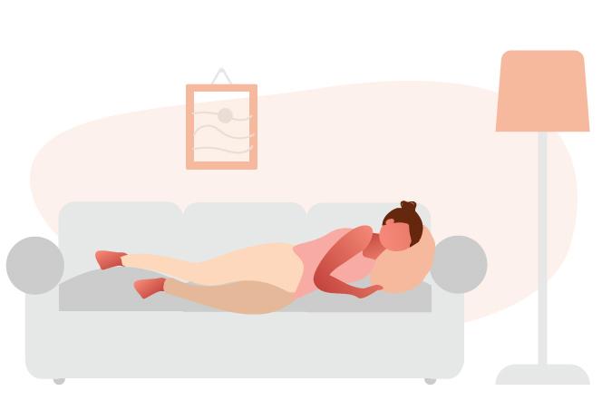 1. Ułożenie na boku z podparciem