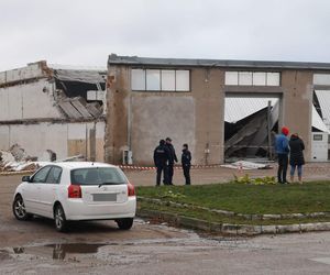 Zawalił się dach hali w Mławie