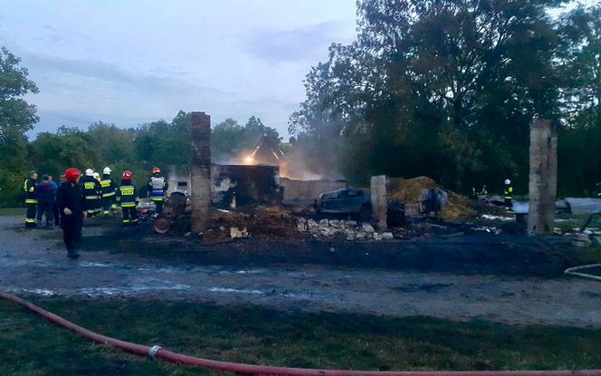 Wielki pożar w Małopolsce. Spłonęło bydło i pies