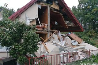 Wybuch butli z gazem zniszczył dom w Rybojadach