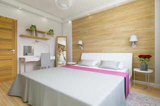 Przytulna sypialnia w stylu nowoczesnym