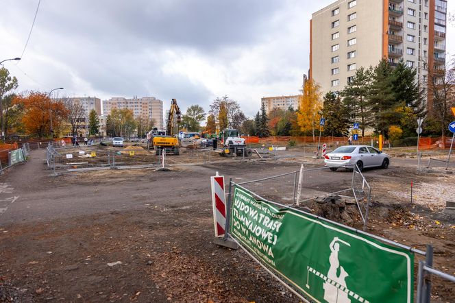 Budowa tramwaju na Stegny w Warszawie