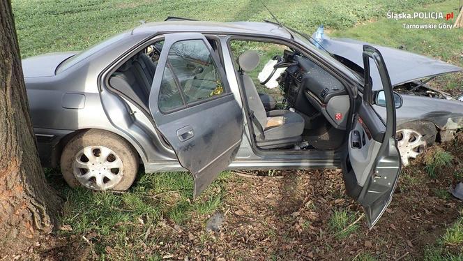 Kolizja w Wilkowicach. 19-latek nieprawidłowo wyprzedzał