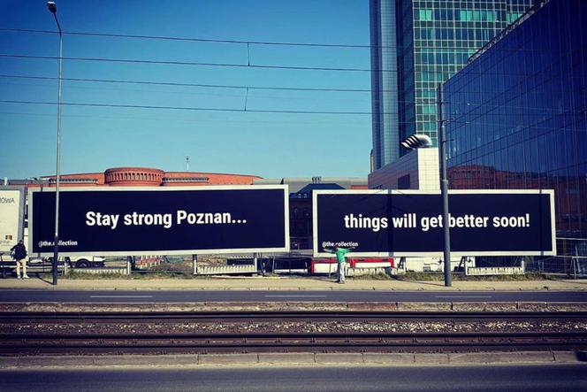 Takie billboardy pojawiły się przy ulicy Królowej Jadwigi w Poznaniu