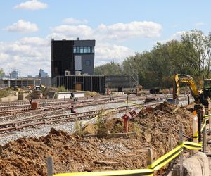 Budowa stacji postojowo-technicznej Mory (sierpień 2025)