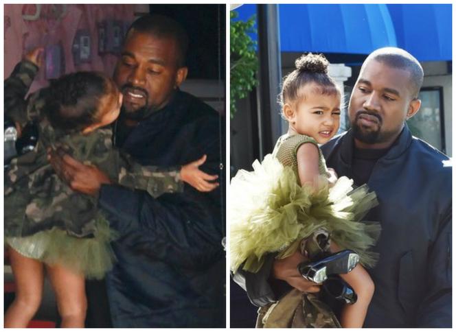 Kanye West z córką North West zdjęcia