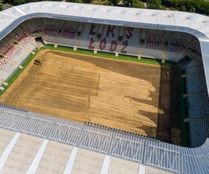 Stadion ŁKS-u będzie niczym Narodowy! Trwa wymiana murawy