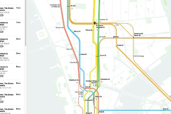  MTA Live Subway Map: Mapa metra działa gorzej niż metro