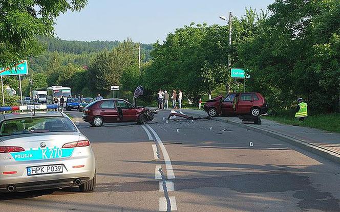 Wypadek w Kuńkowcach