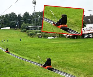 Wypadek na torze saneczkowym w Karpaczu! Kobieta straciła przytomność 